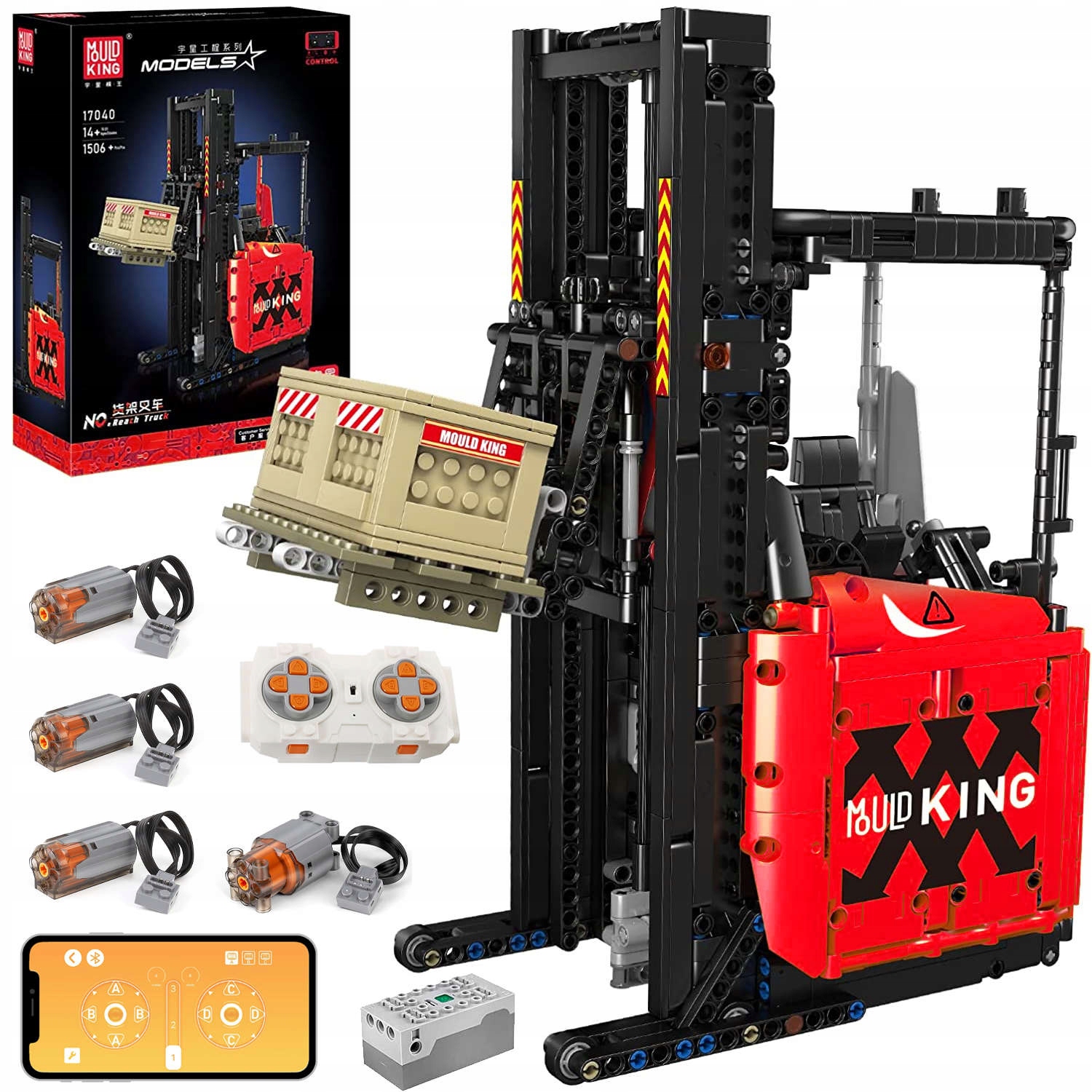 Stavebné bloky Mold King Technik Forklift 1506 ks.
